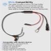Replacement for 010-12676-35 Power Cable with Charge Port Plug and 5A Fuse Holder Compatible with ECHOMAP, Large Portable, Panoptix Series Ice Fishing Bundle and kit view 3