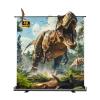 4K 3D Mobile Projection Screen, 60" 72" 80" 92" Ultra HD Manual Floor Pull Up Movie Screen for Home Theater Cinema Indoor Outdoor Backyard(72 Inch) view 1