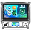 [8 Core 4+64GB]Qualcomm Android 15 Car Stereo for Chevy Silverado GMC Sierra 2014 2015 2016 2017 2018 with CarPlay Android Auto,10" Car Radio with Bluetooth5.1 GPS WiFi FM/RDS DSP SWC EQ Backup Camera view 1