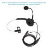 Dioche Comfortable NoiseCanceling Single Sided Telephone Headset with RJ9 Plug for Call Centers and Office Use in Black view 3