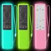 [3Pack] Climberer Case for Samsung TV Remote Cover BN59-01357/01385/01265A - Anti-Slip Solar Cell Remote Protector (Green+Blue+Pink) (Fluorescent Green/Blue/Pink) Glow-in-Dark view 1