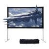4K 3D Foldable HD Projector Screens with Stand, 16:9 Portable Outdoor Movie Screen, Anti Crease for Camping Backyard Home Theater(120"(16:9)) view 1