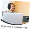 DIYEAH 1Pc Luminous Gaming Headset with Microphone Wired Over Ear Headphone for Comfortable Long Gaming Sessions Stylish Design with Ambient Noise Isolation for Laptop view 3