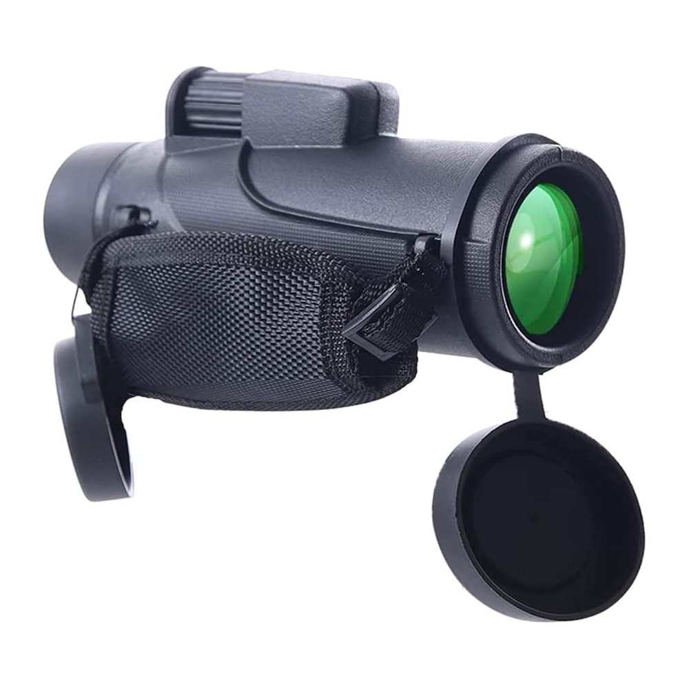12x42 Compact Monocular with Large Eyepiece Waterproof for Adults Kids Easy for Focus