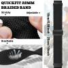 22mm-Quickfit-Bands for Garmin-Fenix-8-47mm - Magnetic Braided Replacement Strap for Garmin-Fenix-7/7 Pro/6/6 Pro/5/5 Plus Forerunner 965/955/945/Approach S70 47mm/S62/S60/Quatix 7 Smartwatch view 3