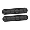 SHOWERORO 2Pcs Desktop Cable Management Holder Adhesive Cable Organizer for Power Cord Charging Wires and USB Cables Easy Installation Residue Adhesive Black Design view 1