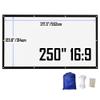 4K HD Movie Projection Screen, Portable Outdoor Foldable Screen, Anti-Crease for Indoor Home Theater Film Night Party Camping(250"(16:9)) view 2
