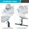 MSAFF 2025 Starlink Mini Clamp Mount Kit  Adjustable Aluminum Bracket for Pipe, RV, Roof Rack, Balcony  Compatible with Starlink Mini Dish & Pipe Adapter, Quick Tool-Free Setup view 4