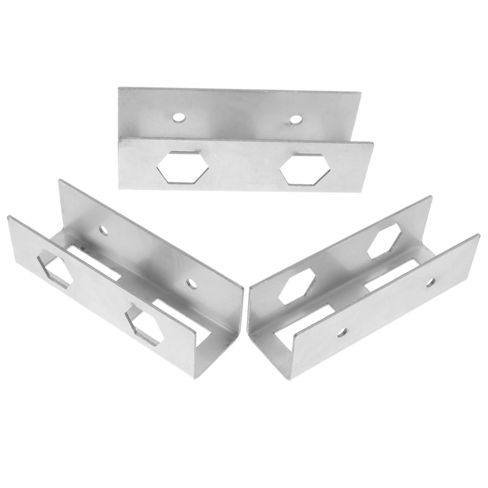 SHOWERORO 3Pcs Under Desk Laptop Mount Metal Laptop Holder Bracket for Space Saving Storage Lightweight Design Secure Platform for Home Office Use Compatible with Various Laptops
