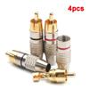 Faizpors 270 RCA Audio Video Connector Plugs, Solderless, Gold Plated, 4-Pack view 2