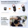 Godox V1Pro-N TTL Li-ion Round Head Camera Flash, 76Ws Power, 100 Full-Power Continuous Shots, 2.4G Wireless (100m Range), High-Speed Sync (1/8000s), Compatible with Nikon Cameras view 3