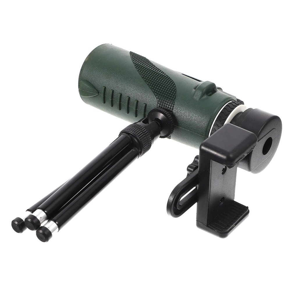 CTIRCHIU Compact Monocular Telescope for Outdoor Birdwatching High Definition Lens with Smartphone Holder Tripod for Hiking Camping and Wildlife Exploration