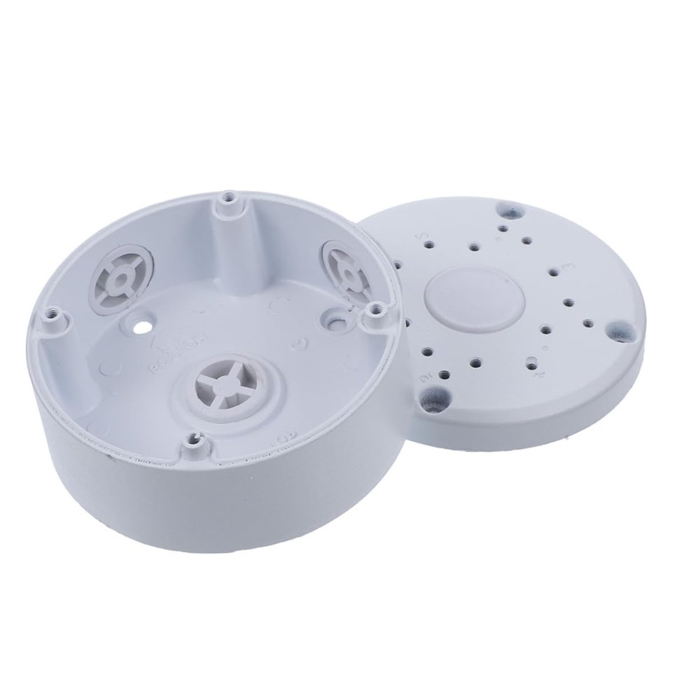 HOLIDYOYO Dome Camera Junction Box Weatherproof Security Camera Mount Bracket for Outdoor Indoor Use Quick Installation Organized Cable Storage for Junction Box