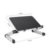 IWOWHERO Adjustable Portable Laptop Stand for Home Office Ergonomic Aluminum Desk Holder Anti-Slip Design Compatible Tablets and Laptops Black view 3