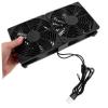 COHEALI Dual USB Cooling Fan for Compact Dual Fan Design with Speed Efficient Heat Dissipation for Cases Routers and More view 3
