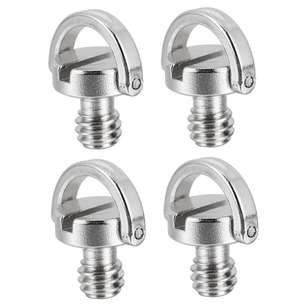 ELAYARD 4Pcs Quick Release Plate Screws Shaft Ring Mounting Screws for Tripods Monopods and Gimbals Compatible with Screw Cameras and Lenses