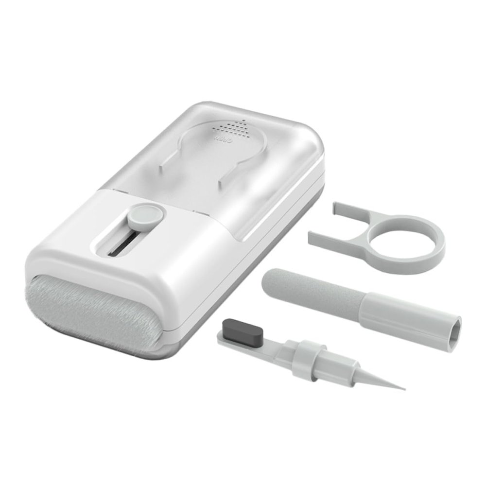 EPIGEIST 1Set Electronics Cleaning Kit Earphone Cleaning Brush Headset with Hook and Loop Cloth Holder Keycap Puller Soft Bristle for Thorough Cleaning of Headphones