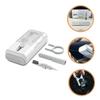 EPIGEIST 1Set Electronics Cleaning Kit Earphone Cleaning Brush Headset with Hook and Loop Cloth Holder Keycap Puller Soft Bristle for Thorough Cleaning of Headphones view 4