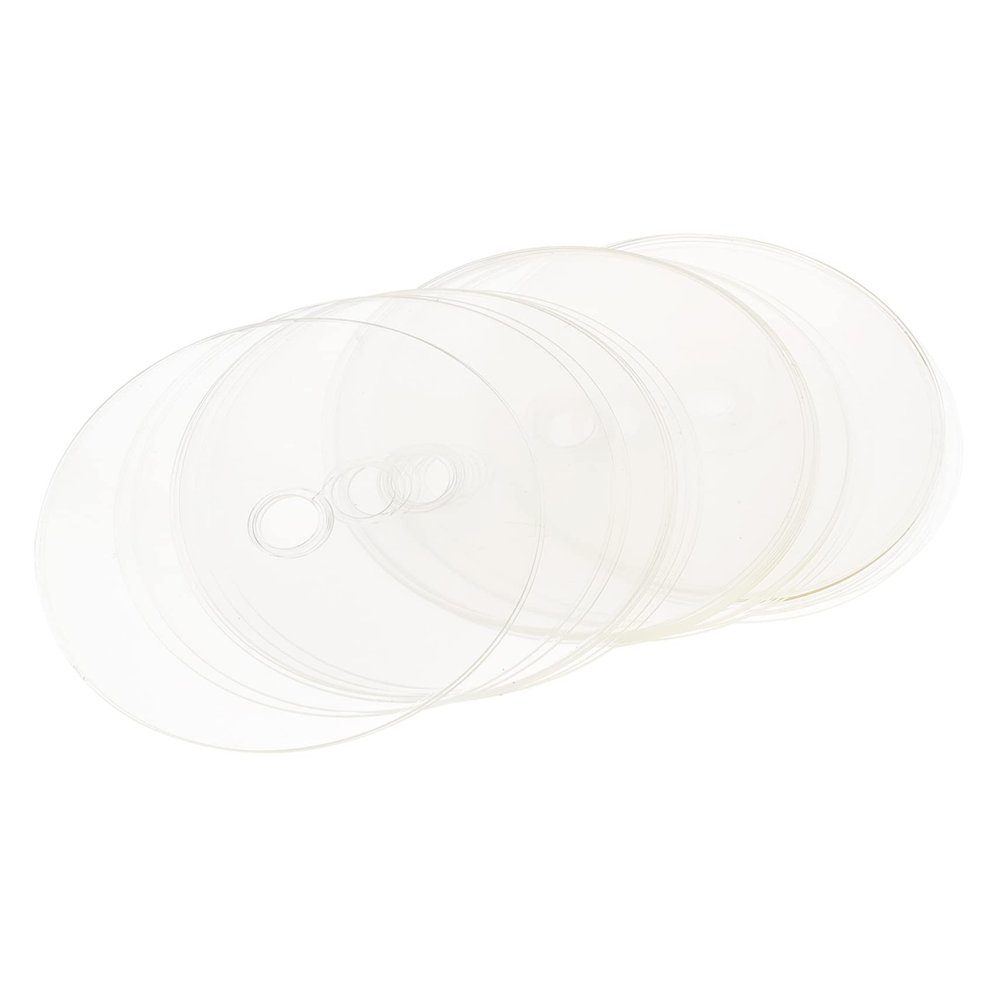 Gatuida 30Pcs Clear DIY Painting Discs for Home Decor Safe Smooth Edges for Kindergarten Art Class Creative Handmade CD Decoration Craft