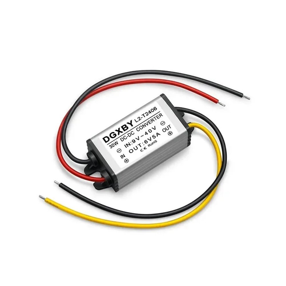 12V/24V to 6V 1A 2A 3A 4A 5A Vehicle Power Buck 9-40V DC Stabilized Supply Module CE RoHS Certification(12V24V to 6V 5A)