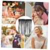 OSALADI 2Pcs Black Foil Fringe Curtains Wide High Party Backdrop Decorations for Engagement Weddings Showers Durable Streamer Props for Sophisticated Party Layouts view 3