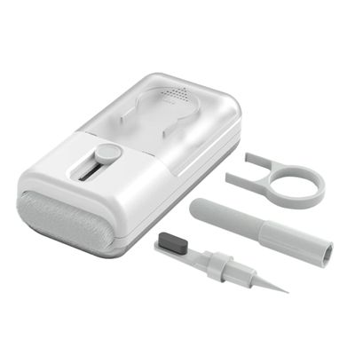 LRXIYODE 1Set Earphone Cleaning Kit Multifunctional Electronics Cleaning with Soft Brush Keycap Puller Telescopic Design for Headphones Mobile Phones Computers More