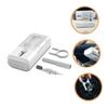 LRXIYODE 1Set Earphone Cleaning Kit Multifunctional Electronics Cleaning with Soft Brush Keycap Puller Telescopic Design for Headphones Mobile Phones Computers More view 3