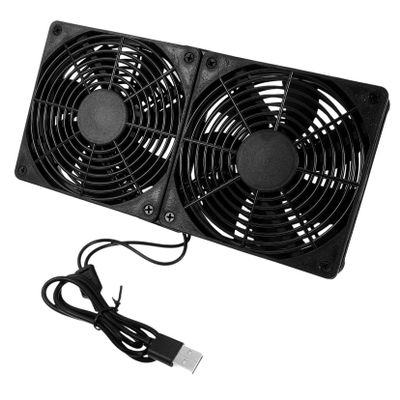 Mipcase Dual USB Fans for Speed Cooling Fan with Dual Fan Design Rapid Cooling for Stable Device Operation Sturdy Construction Convenient Installation for Computer