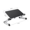 TEHAUX Portable Adjustable Ergonomic Laptop Stand Vented Aluminum Desk for Tablets and Laptops Black for Comfortable Viewing and Working view 3