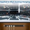 10PCS Metal 16 Outlet Power Strips, Extra Long Power Strip With10ft Cord,Heavy Duty Power Strips Wall Mount, Garage Power Strip with Switch for Work Shop, Workbench Industrial Commercial Use (Black) view 4