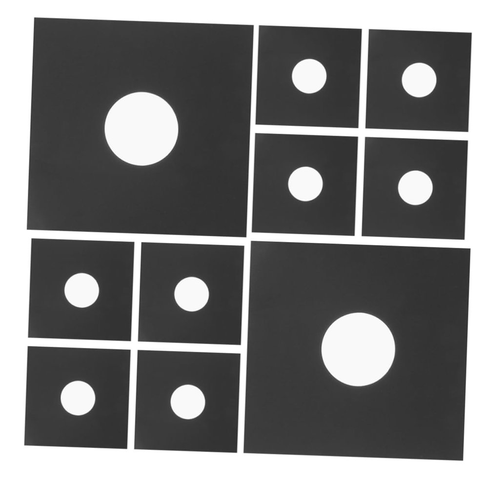 BCOATH 12Pcs Kraft Vinyl Record Covers Protective Sleeves for Albums Durable Design for Scratch Protection and Stylish Display Homes Cafes and Bars