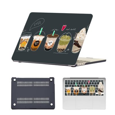 HLAAJJX for MacBook Pro M2 M1 13 inch Case 2022-2016 A2338 A2289 A2251 A2159 A1989 A1708 A1706 Touch Bar/Touch ID,Durabel Laptop Case & Keyboard Cover for Pro 13.3",Bubble Tea