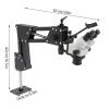 Jewelry Microscope, 7X-45X Multi-Directional Microscope with Spring Stand Adjustable, 0.5X Lens view 2