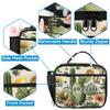 Joyousleap Personalized Tropical Plants Cactus Backpack with Lunch Box Set, Floral Plant Custom Name Backpacks and Lunch Bag Lightweight Waterproof Casual Daypack view 3