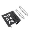 KALLORY 1Set Camera Pole Mount Bracket Premium Security Camera Mounting Bracket with Hose Clamp Resistant Design for Vertical Pole Installation view 1