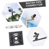 KALLORY 1Set Camera Pole Mount Bracket Premium Security Camera Mounting Bracket with Hose Clamp Resistant Design for Vertical Pole Installation view 2