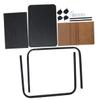 MERRYHAPY Movable Laptop Table with Roller Wheels Bedside Desk for Home Office Use Convenient Sofa Bedside Stand Black Color view 1