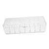 BESPORTBLE Cable Organizer Storage Box Transparent Detachable Slot Cover Desktop Cord Management for USB Cords Phone Chargers Headphones Material Tidy Office view 1