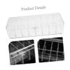 BESPORTBLE Cable Organizer Storage Box Transparent Detachable Slot Cover Desktop Cord Management for USB Cords Phone Chargers Headphones Material Tidy Office view 2