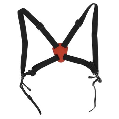 Uonlytech Adjustable Binocular Chest Vest Harness Strap X Shaped Dual Camera Carrier for Birding Hiking Outdoor Activities Durable Antislip Design