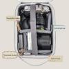 Serounder Camera Carrying Case Protective Bag, Transparent DIY Carrying Case with Dividers Water Proof Cover with Shoulder Strap Portable for Mirrorless Digital Camera Bag view 2