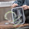 Serounder Camera Carrying Case Protective Bag, Transparent DIY Carrying Case with Dividers Water Proof Cover with Shoulder Strap Portable for Mirrorless Digital Camera Bag view 3