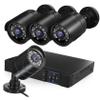 POPETPOP 4-Channel Security Camera System Motion Indoor/Outdoor Use for Home Security Human and Vehicle Night view 1