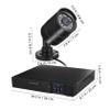 POPETPOP 4-Channel Security Camera System Motion Indoor/Outdoor Use for Home Security Human and Vehicle Night view 2