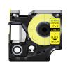 Cruxer 1 Pack Replacement for Rhino A18432 18432 12mm 1/2" x 18' Black on Yellow Label Tape IND Vinyl Industrial Labels Compatible with 5200 4200 1000 3000 6000 5000 Marker view 1