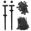 100pcs Nylon Universal Cable Tie Buckle,Nylon Universal Cable Ties buckle,Cable Tie Buckle,Zip Ties,UV Resistant Zipties for Car Daily Auto Fixing (100)