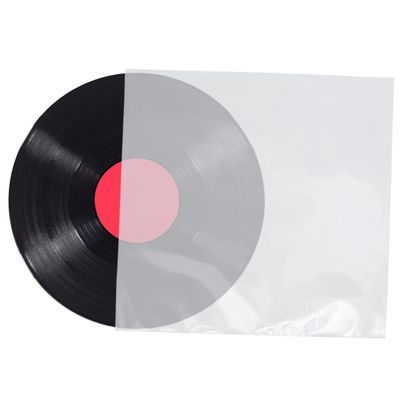 DIYEAH 50Pcs Vinyl Record Sleeves Thickened Flat Bags for CD Protection Flap Design for Easy Access for Storage and Preservation of