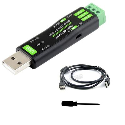 iiunius USB to RS232 RS485 Converter Adapter, FT232RNL Chip, USB Serial Interface with Surge Protection, for Windows, Linux, MacOS, Supports Industrial Serial Devices, Compact & Plug-and-Play
