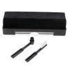 Lurrose 1Set Professional Vinyl Record Brush Dust Removal Protective for Turntables Black Scrubbing and Villi Brush view 1