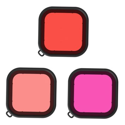 KOMBIUDA 3Pcs Diving Camera Filter Housing for Color Correction Underwater Lens for Depths for Capturing Life
